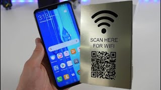 How to scan wifi qr code in huawei Y9  Huawei Y9 prime wifi qr code scanner [upl. by Aitra]