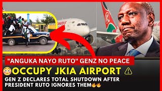 FEARLESS GEN Z STORM JKIA DESPITE RUTO WORNING THEM [upl. by Nojid]