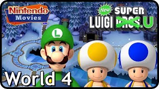 New Super Luigi U  World 4  Frosted Glacier 3 Players 100 Walkthrough [upl. by Siroval804]