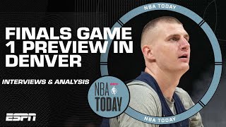 NBA Today Denver Nuggets Finals Preview Malone amp Gordon interviews  can Heat contain Jokic [upl. by Castor784]