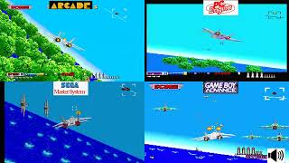 Afterburner Arcade VS PC Engine VS GBA VS Master System [upl. by Odlanar]