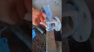 How we fixed Rotavator Shafat with hammer 🔨shortvideo viralvideo [upl. by Suaeddaht]