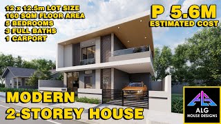 150 sqm 4Bedroom with Roof Deck House Design 2024  ALG DESIGNS 13 [upl. by Aimee]