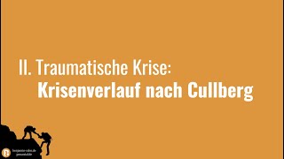 Krisenarbeit amp Coaching Traumtische Krise nach Cullberg [upl. by Putscher]