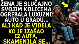 DEVOJKA JE SLUČAJNO ZAGREBALA LUXUZNI AUTO SVOJIM KOLICIMA ALI KAD JE VIDELA KO JE IZAŠAO IZ AUTA [upl. by Nnyla]