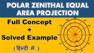 polar zenithal equal area projection [upl. by Aysahc]