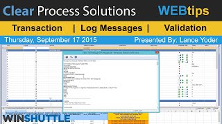 WINSHUTTLE Tutorials amp WEBtips Editing Log Messages amp Inscript Validation Training [upl. by Remmos124]