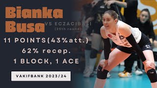 Bianka Busa VakifBank vs Eczacibasi 25th round of Vodafone Sultanlar Ligi HIGHLIGHTS [upl. by Ynneh]