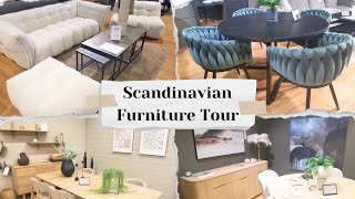 Scandinavian Furniture Tour  Minimalist Sofas Chairs amp Natural Decor [upl. by Nnayd]