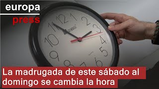 La madrugada de este sábado al domingo se cambia la hora y empieza el horario de invierno [upl. by Eiro38]