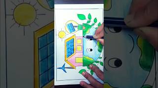 Solar system Drawing trending ytshortshortviralshorts ytshortsdiydrawing [upl. by Gavrah]