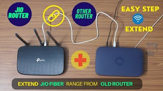 How to Connect Jio Fiber Router with Other Router  Jio Router Range Extend  How Can I Help U [upl. by Arvy]