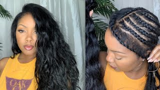 NATURAL VERSATILE SEWINFLIP OVER amp SIDE PART METHODJET BLACK HAIR [upl. by Nosimaj882]