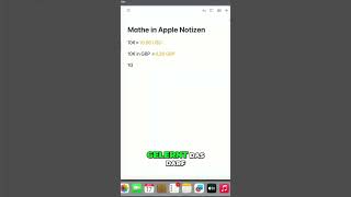 In Apple Notizen Euro in Pfund und Dollar umrechnen So gehts [upl. by Llebana946]