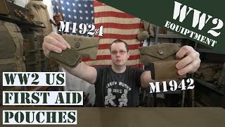 WW2 US first aid pouches and first aid kits M1924 and M1942 [upl. by Erme]