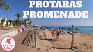 PROTARAS PROMENADE  PROTARAS BEACH  4K BEACH WALK [upl. by Blessington891]