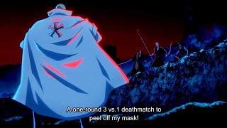 Mask De Masculine Vs Hisagi Ikkaku amp Yumichika  Bleach TYBW Cour 2 Episode 3 [upl. by Macilroy55]