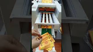 small paper folding machineYQ leaflet folder semi automatic equipment [upl. by Acnairb629]