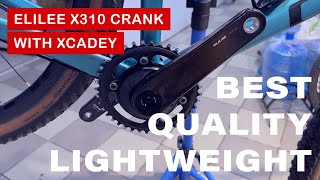 Lightweight Elilee X310 Carbon Crankset with Xcadey Power Meter [upl. by Ennahtebazile192]