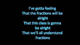 Miss Evicks Adding and Subtracting Like Fractions Math Song Ive Gotta Feeling Black Eyed Peas [upl. by Schlessinger]