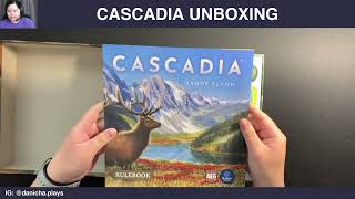 Cascadia Board Game Unboxing  Danicha [upl. by Ecyac834]