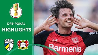 LEVERKUSEN made it to round 2  Jena vs Bayer 04 Leverkusen 01  Highlights  DFBPokal 1st Round [upl. by Dachi]