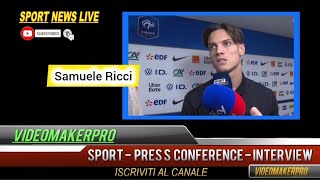 Samuele Ricci post FranciaItalia 13 interview Nations League [upl. by Lonnie866]