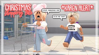 Buying Our CHRISTMAS PRESENTS LATE KAREN STOLE OUR GIFTS Roblox Bloxburg Roleplay [upl. by Holtorf]