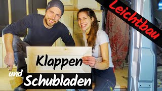 CAMPER AUSBAU  Leichtbau Klappen und Schubladen für den Camper Selbstausbau [upl. by Assirrak990]