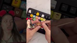 renkli klavye keyboard mechanicalkeyboard puzzle art smartphone rilakkuma clay keycaps [upl. by Olympias]