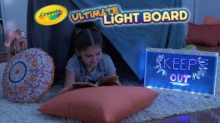 NEW Crayola Ultimate Light Board  Crayola Product Demo [upl. by Nahsed365]