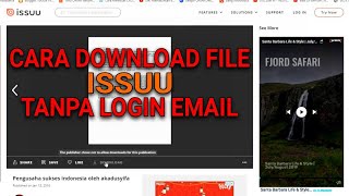 CARA MENGUNDUH FILE DI ISSUU GRATIS TANPA HARUS LOGIN [upl. by Lainad]