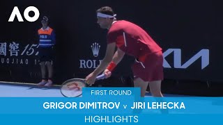 Grigor Dimitrov v Jiri Lehecka Highlights 1R  Australian Open 2022 [upl. by Gwenn]