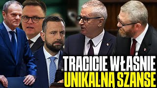 POSŁOWIE KONFEDERACJI OBLEGAJĄ MÓWNICE [upl. by Spearman]