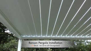 OnDeck Installer  Renson Patio Enclosure in Long Grove IL [upl. by Nallij504]