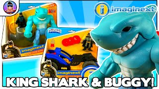 Imaginext KING SHARK and Batman RALLY CAR sets   Unboxing and Review [upl. by Pickens910]