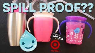 Spill Proof  Only Cup Youll Need   Munchkin Miracle 360 Cup Review 2019 [upl. by Haddad]