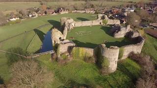 Pavensey Castle Drone Footage [upl. by Colan]