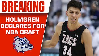 Gonzaga Forward Chet Holmgren To Declare For 2022 NBA Draft  CBS Sports HQ [upl. by Halverson]