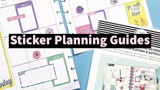 Plan With Me Using the NEW Happy Planner Sticker Guides  And how to Make a Custom Mini Guide [upl. by Vanya]