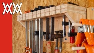 Woodworking clamp storage and organization [upl. by Agnesse]