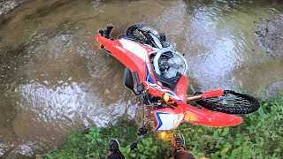 Crashing My Brand New CRF300L  When Dual Sporting Goes Wrong [upl. by Dick]