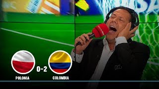 Polonia vs Colombia así narró El Cantante los dos goles de la Selección en el Mundial Sub20 [upl. by Ahiel]