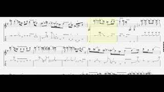 Stevie Ray Vaughan  Crossfire Guitar Solo Transcription Animated Tab [upl. by Clemen]