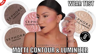 new 14 SEPHORA COLLECTION MATTE CONTOUR amp LUMINIZER  ALL DAY WEAR oily skin  MagdalineJanet [upl. by Enyamart]