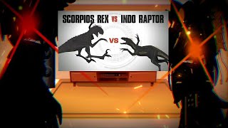 Dinosaurs React To Indoraptor Vs Scorpios Rex by GojiCenter [upl. by Atalanta]