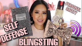 BLINGSTING PERSONAL SAFETY amp SELF DEFENSE REVIEW  BLINGSTING STUN GUN PEPPER SPRAY amp ALARM REVIEW [upl. by Cathey112]