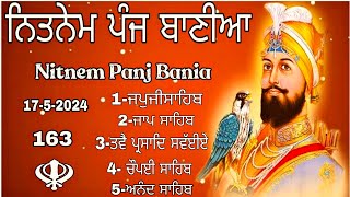 vol163 Nitnem sahib full path Nitnem Panj Bania ਨਿਤਨੇਮ ਪੰਜ ਬਾਣੀਆ Nitnem ਨਿਤਨੇਮ Fast Nitnem [upl. by Pohsib]