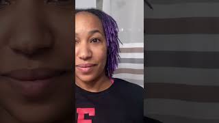 How I went Purple for the weekend sisterlocks purplehair [upl. by Gonyea]