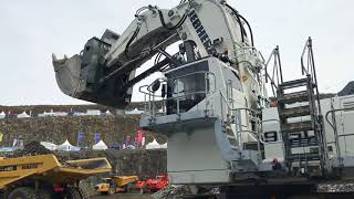 STEINEXPO 2017  BIG EXCAVATOR  LIEBHERR 9150  KOMATSU HD605 [upl. by Longo624]